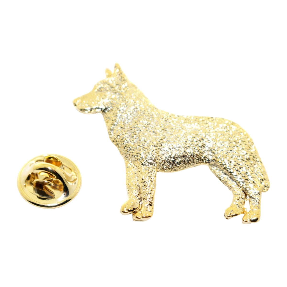 Husky Pin ~ 24K Gold ~ Lapel Pin ~ 24K Gold Lapel Pin ~ Sarah's Treats & Treasures